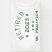 Personalisierte Vorruhestandsgeschenk Banner (Vertikal)