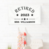 Personalisierte Vorruhestandsgeschenk Banner (Insitu)