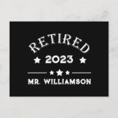 Personalisierte Vorruhestandsgeschenk Feiertagspostkarte (Vorderseite)