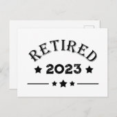 Personalisierte Vorruhestandsgeschenk Feiertagspostkarte (Vorne/Hinten)