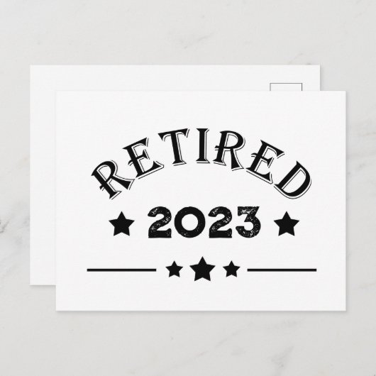Personalisierte Vorruhestandsgeschenk Feiertagspostkarte (Vorne/Hinten)