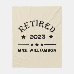 Personalisierte Vorruhestandsgeschenk Fleecedecke