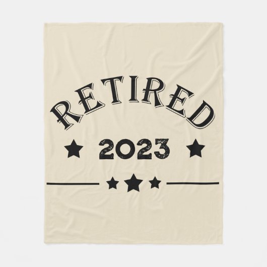 Personalisierte Vorruhestandsgeschenk Fleecedecke (Vorderseite)