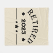 Personalisierte Vorruhestandsgeschenk Fleecedecke (Vorderseite (Horizontal))