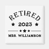 Personalisierte Vorruhestandsgeschenk Magnet (Vorne)