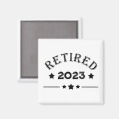 Personalisierte Vorruhestandsgeschenk Magnet (Vorderseite/Rückseite)