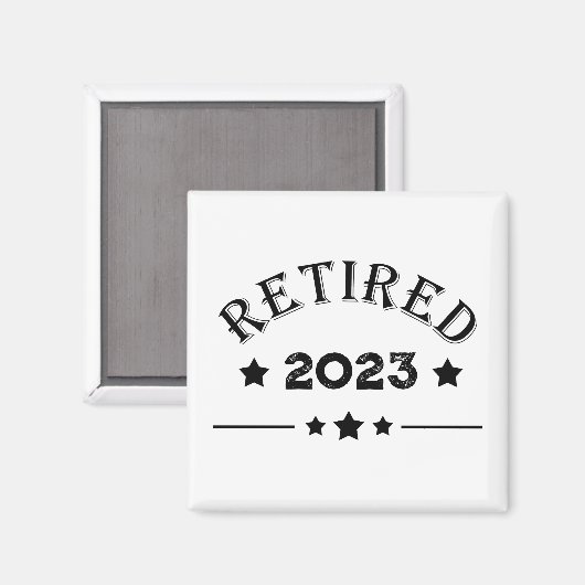 Personalisierte Vorruhestandsgeschenk Magnet (Vorderseite/Rückseite)