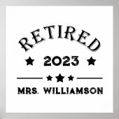 Personalisierte Vorruhestandsgeschenk Poster (Vorne)