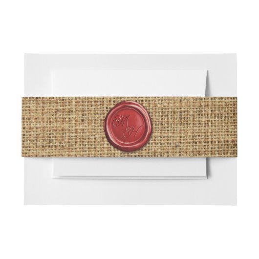 Personalisierte Vorstöße des dunklen Red Wax Siege Einladungsbanderole (Vorderseite Beispiel)