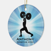 Personalisierte Waage Keramik Ornament (Links)