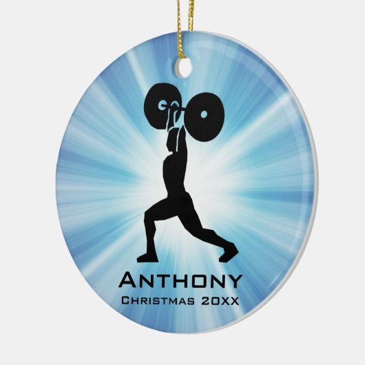 Personalisierte Waage Keramik Ornament (Links)