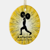 Personalisierte Waage Keramikornament (Rechts)