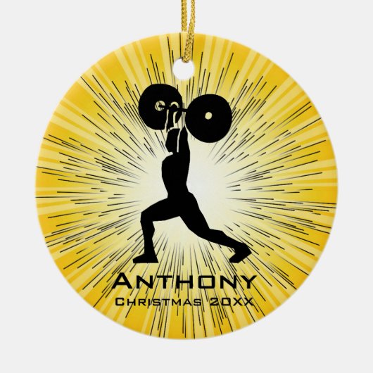 Personalisierte Waage Keramikornament (Vorne)