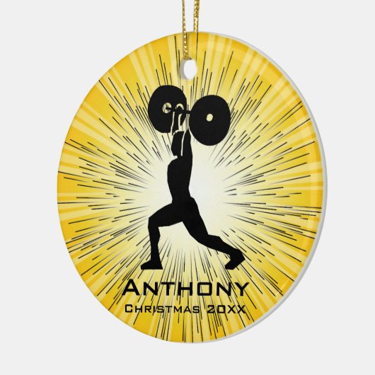 Personalisierte Waage Keramikornament (Links)