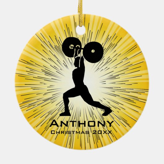 Personalisierte Waage Keramikornament (Hinten)