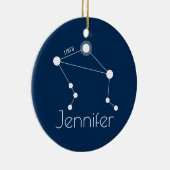 Personalisierte Waage-Konstellations-Verzierung Keramik Ornament (Rechts)