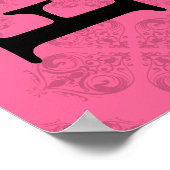 Personalisierte Wachstumstabelle - Barock Poster (Ecke)