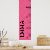 Personalisierte Wachstumstabelle - Barock Poster (Küche)