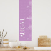 Personalisierte Wachstumstabelle - elegante Punkte Poster (Küche)