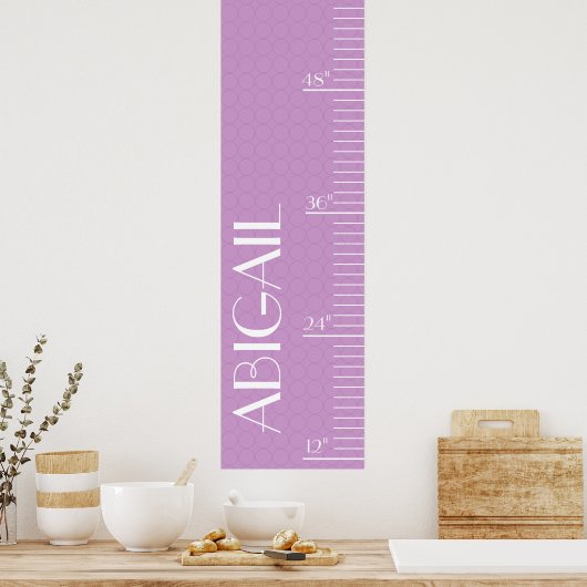 Personalisierte Wachstumstabelle - elegante Punkte Poster (Küche)