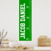 Personalisierte Wachstumstabelle - Feld Poster (Küche)