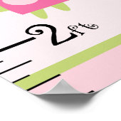 Personalisierte Wachstumstabelle für tropische Gar Poster (Ecke)