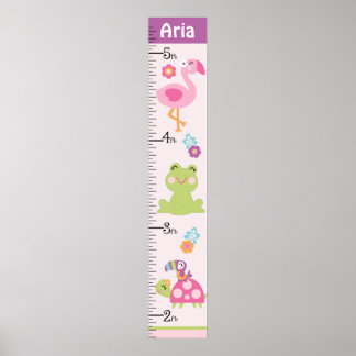Personalisierte Wachstumstabelle für tropische Gar Poster