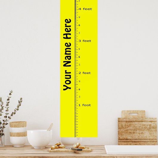 Personalisierte Wachstumstabelle Poster (Küche)