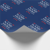 Personalisierte Wahlkampagne Geschenkpapier (Ecke)