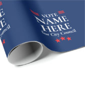 Personalisierte Wahlkampagne Geschenkpapier (Rolleneckpunkt)