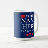 Personalisierte Wahlkampagne Kaffeetasse (VorderseiteRechts)