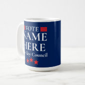 Personalisierte Wahlkampagne Kaffeetasse (Vorderseite Links)