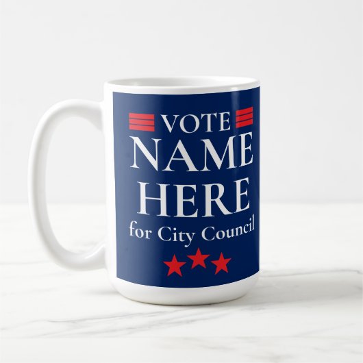 Personalisierte Wahlkampagne Kaffeetasse (Links)