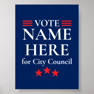 Personalisierte Wahlkampagne Poster