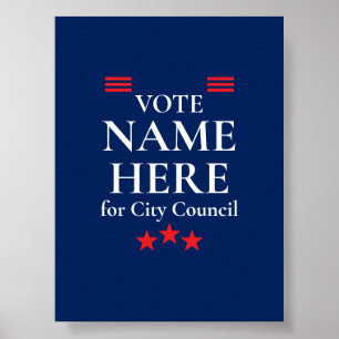 Personalisierte Wahlkampagne Poster