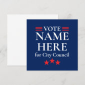 Personalisierte Wahlkampagne Save The Date (Vorne/Hinten)