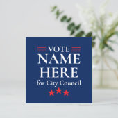 Personalisierte Wahlkampagne Save The Date (Stehend Vorderseite)