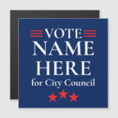 Personalisierte Wahlkampf-Kampagne Magneteinladung (Vorne/Hinten)