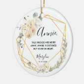 Personalisierte Wahre Freunde sind nie weit ausein Keramik Ornament (Links)