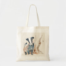 Personalisierte Wald-Dachs-Tasche