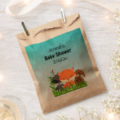 Personalisierte Waldkreaturen Baby-Duschtasche Geschenktütchen (Ausgeschnitten)