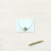 Personalisierte Waldkreaturen Eichhörnchen Post-it Klebezettel (Auf Schreibtisch)