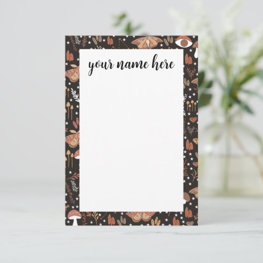 Personalisierte Waldnotecards Dankeskarte (Stehend Vorderseite)