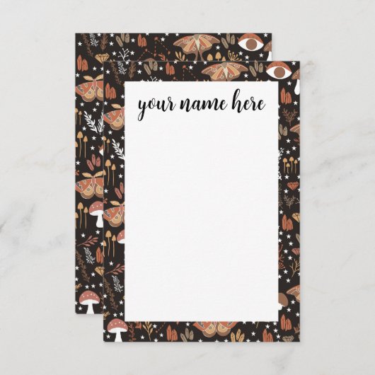 Personalisierte Waldnotecards Dankeskarte (Vorne/Hinten)