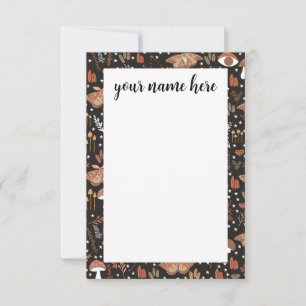 Personalisierte Waldnotecards Dankeskarte