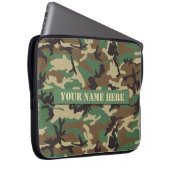 Personalisierte Waldtarnungs-Laptop-Hülse Laptopschutzhülle (Vorne Rechts)