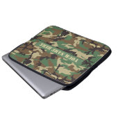 Personalisierte Waldtarnungs-Laptop-Hülse Laptopschutzhülle (Vorne Knopf)