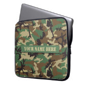 Personalisierte Waldtarnungs-Laptop-Hülse Laptopschutzhülle (Vorderseite Links)