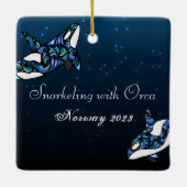 Personalisierte Wale Keramikornament (Rückseite)