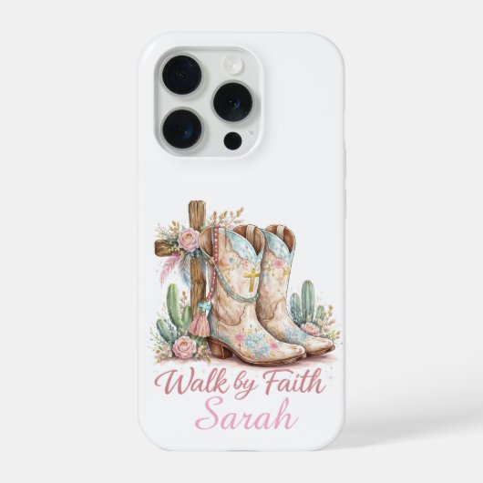Personalisierte Walk By Faith iPhone-Hülle iPhone Hülle (Rückseite)
